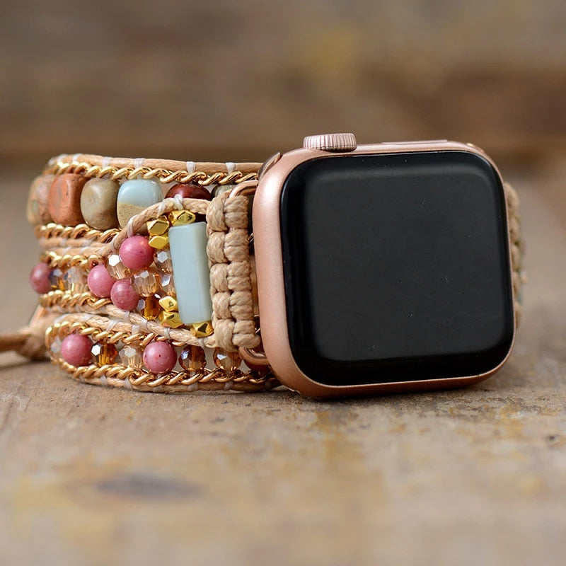 Rhodonite & Jasper Apple Watch Band
