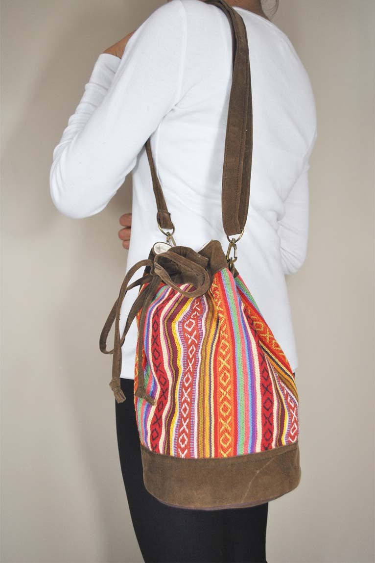 Trendy Fashionable Printed Simple Style Goddess Style Large Capacity Single- shoulder Crossbody Sling Bucket Bag