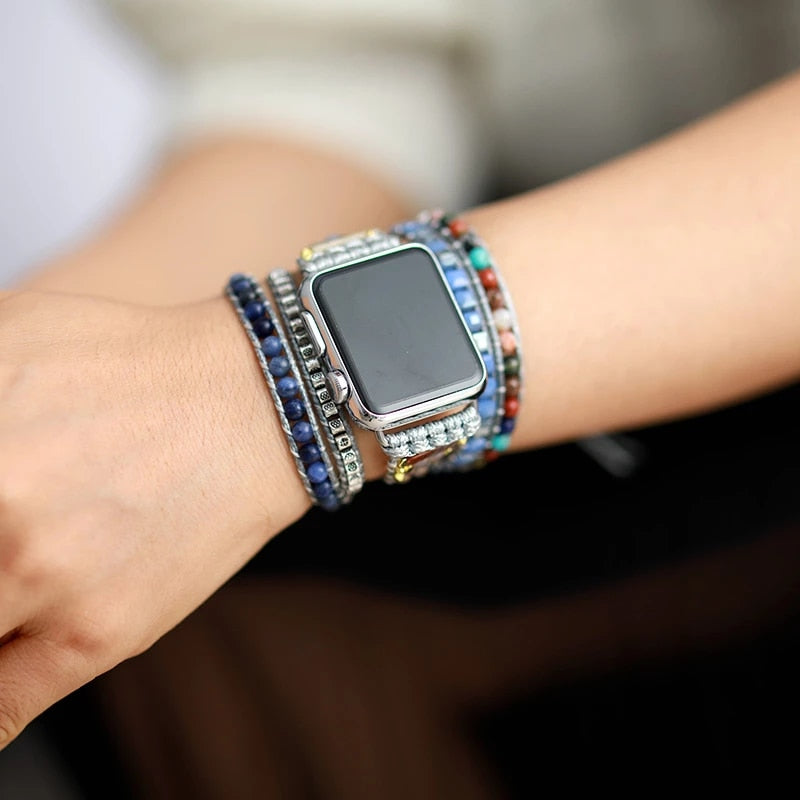 Agate Crystal Sodalite Apple Watch Band
